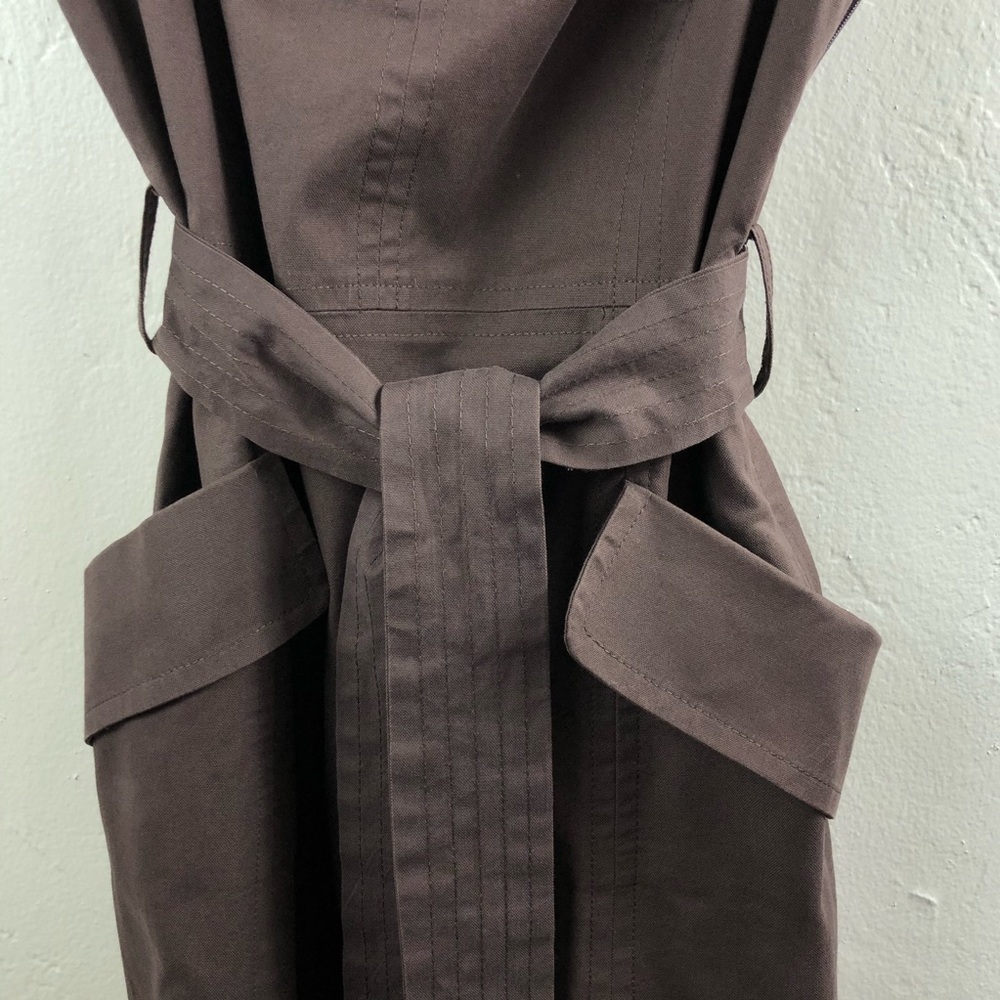 Milly of New York Embellished Linen Pocket Dress 6 - Picture 7 of 16